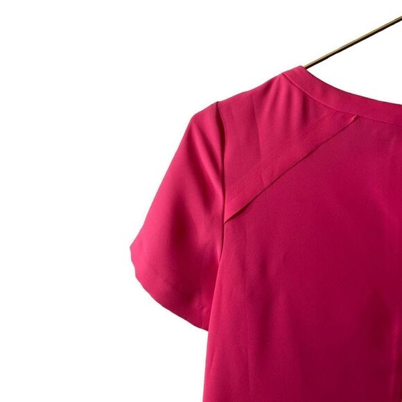 Banana Republic Flounce Dress Kismet Pink Size 4P - Picture 10 of 14